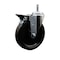 Service Caster 6'' Phenolic Wheel Swivel 7/16'' Grip Ring Stem Caster with Brake SCC-GR20S615-PHS-PLB-716138 - alternate 1